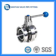 Sanitary Manual Stainless Steel Welded Butterfly Valve